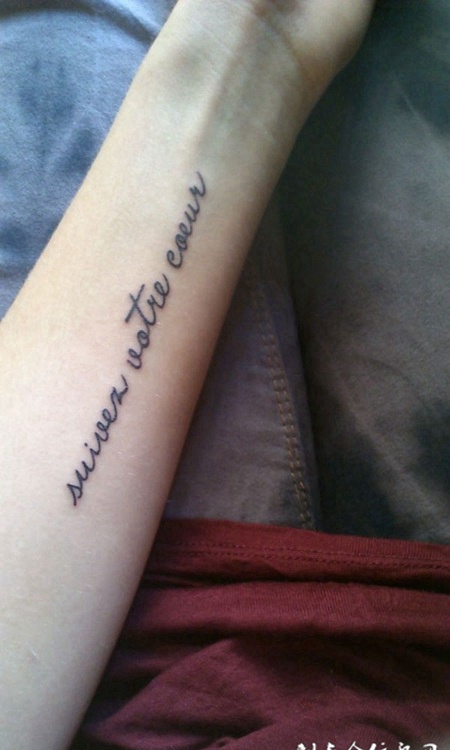 女性手臂简单英文纹身图案大全