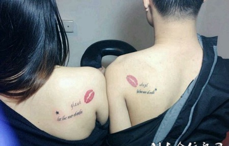 炫酷简单英文情侣纹身图案大全图片