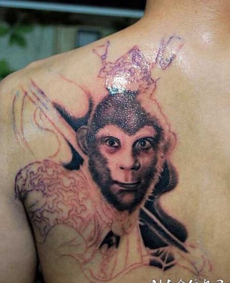 另类d斗战胜佛半甲纹身图片欣赏