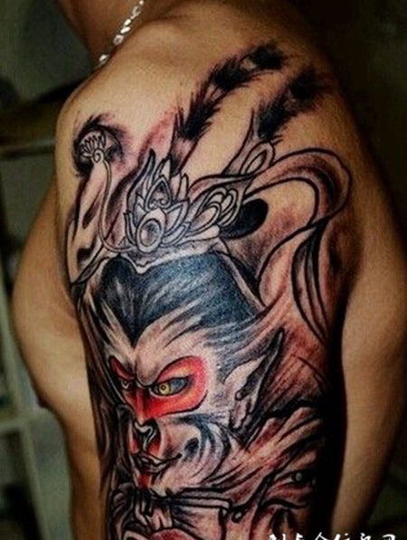 最霸气的手臂斗战胜佛纹身图片欣赏
