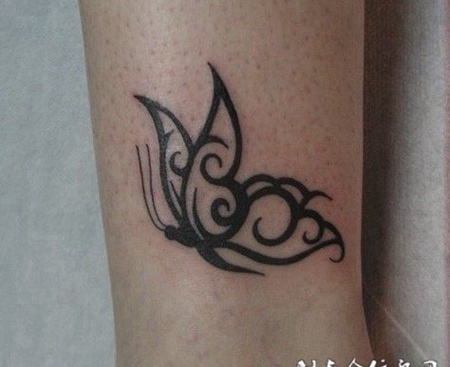 个性蝴蝶图腾纹身图案欣赏