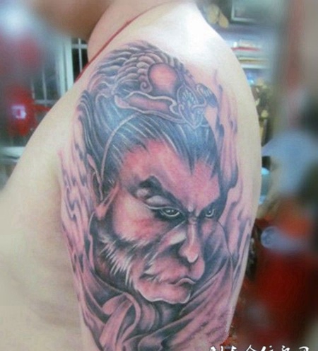 斗战胜佛花臂个性纹身图片欣赏