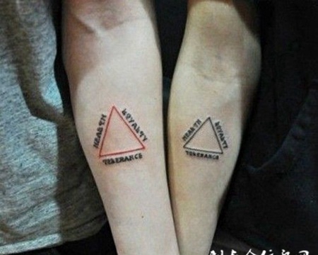 手贴情侣最潮纹身图案大全