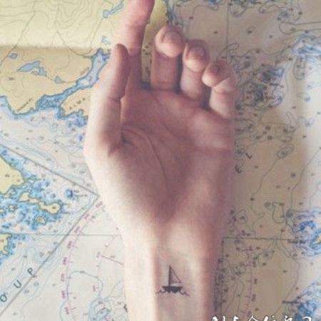 小清新纹身图案图片手腕图腾刺青