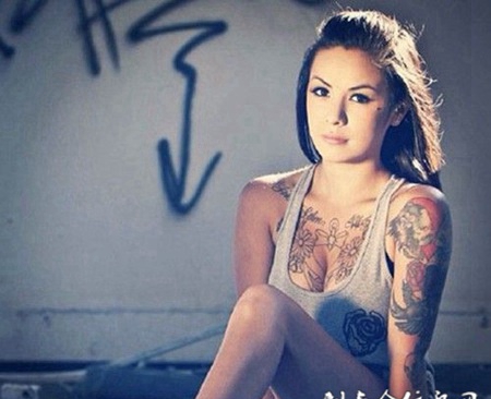 时尚女纹身图案立体性感