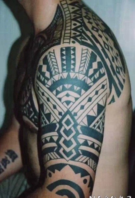 半甲图腾纹身图案大全