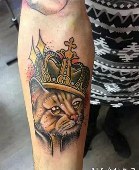 猫咪图案个性纹身素材