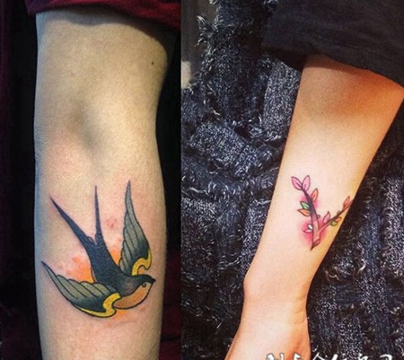 个性时尚情侣纹身小图案