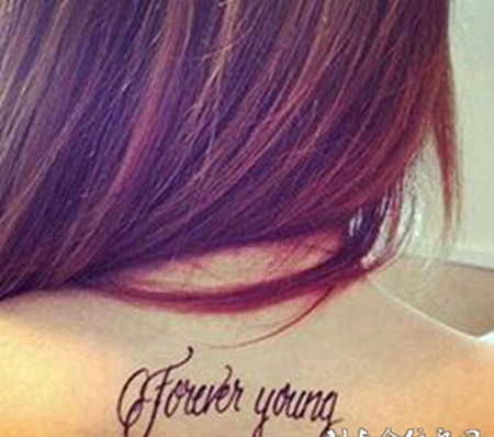 好看的英文纹身字体图片