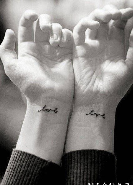 个性情侣纹身高清图片