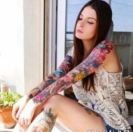 潮流性感美女纹身图片