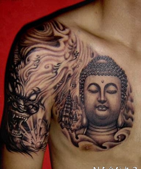 经典佛像纹身图片