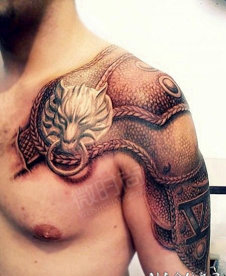 霸气男生纹身图片