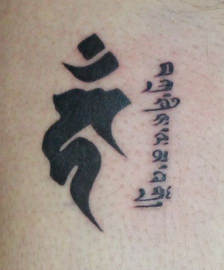 梵文与藏文纹身图案