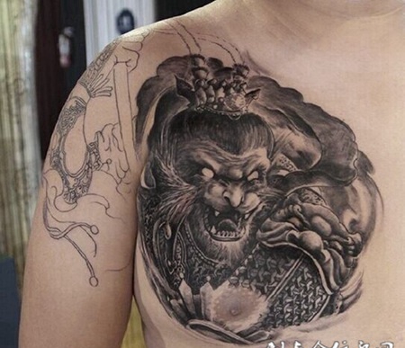 霸气小猴子图腾纹身图片