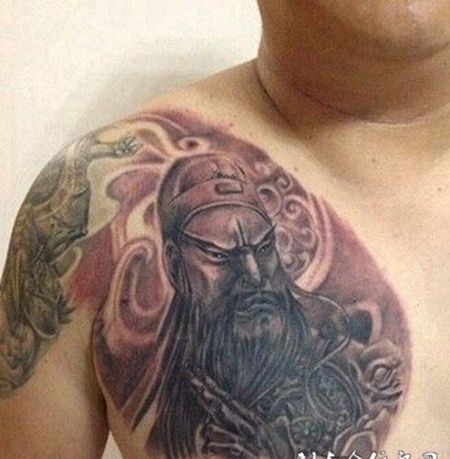 三国人物个性纹身刺青图片