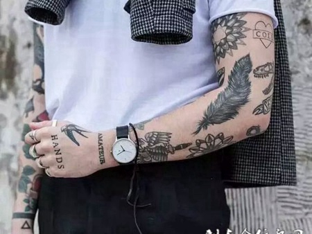 大花臂纹身图案图片合辑