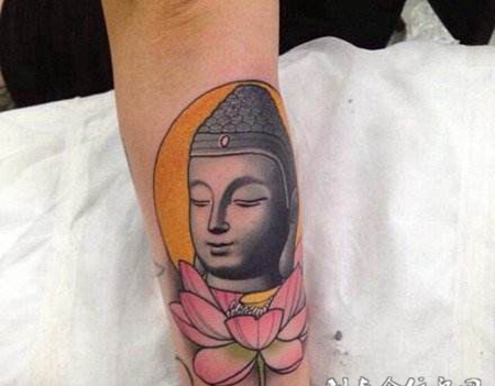 佛头纹身图片个性图案