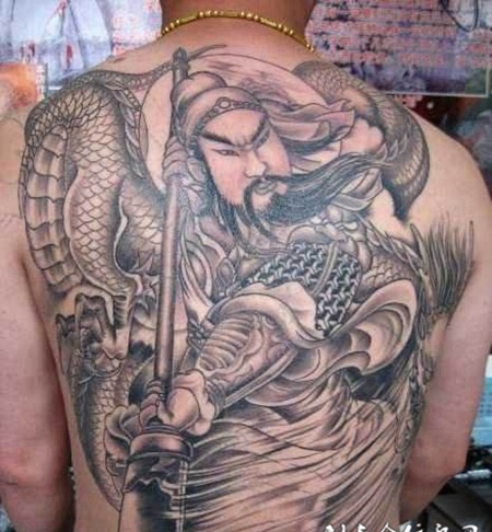 关公纹身图案图片合辑