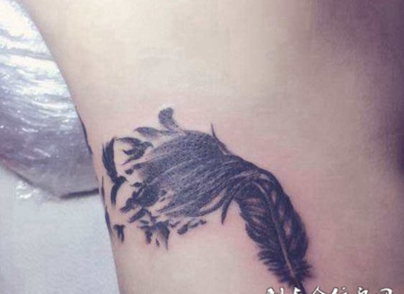 男士腰部纹身图案图片