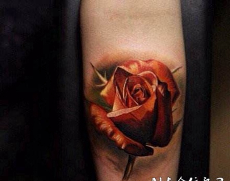 手部玫瑰花纹身小图案合辑