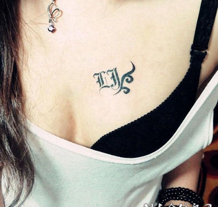 小字母纹身图片大全图案精选