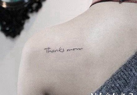 纹身肩膀小图案图片大全