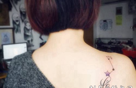 小纹身图片女生个性图案