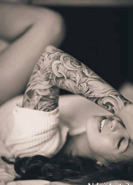 女士纹身图手臂图案素材