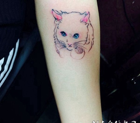 小猫纹身图片可爱图案