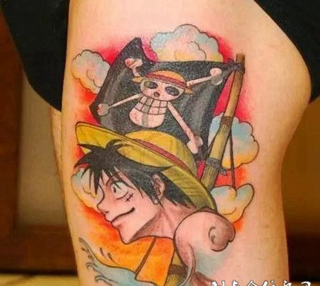 动漫人物纹身图案图片