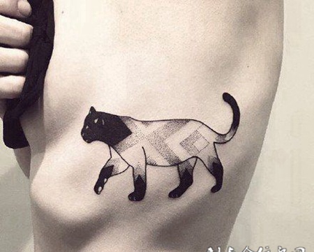 猫纹身图案素材精选图集