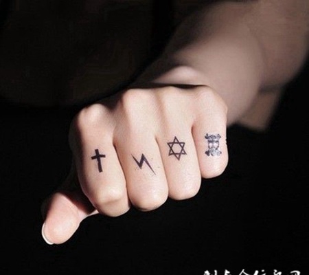 简单纹身小图案手指合集