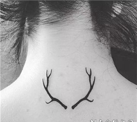 鹿角纹身图案大全欣赏