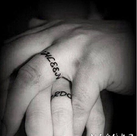 美国非主流戒指纹身图片推荐