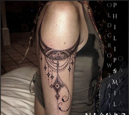 欧美手臂图腾纹身图片素材