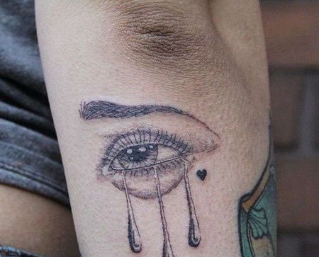 小臂眼睛纹身图案