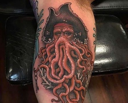 New School大臂戴维琼斯纹身图案