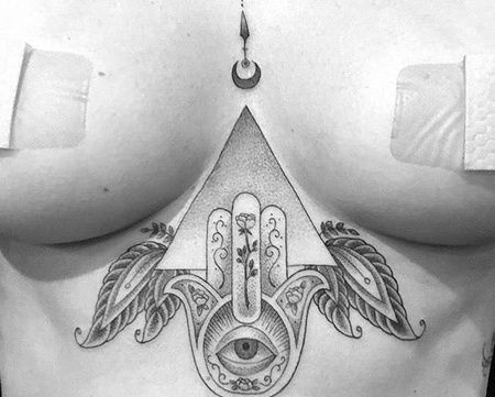 New School腹部纹身图案