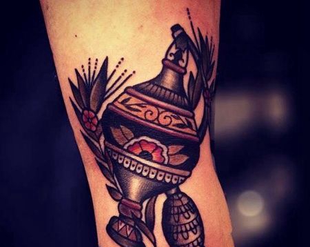 Old School胳膊纹身图案