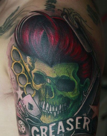 NEWSHOOL骷髅纹身图案