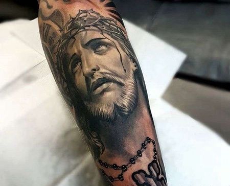 小臂项链纹身图案