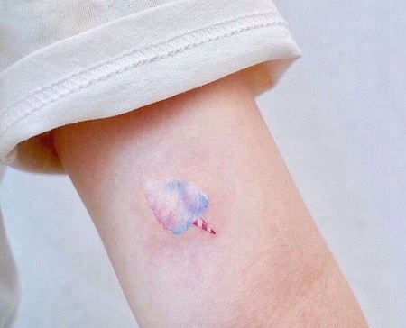 小清新大臂冰淇淋纹身图案