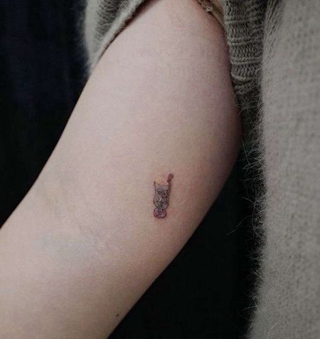 小清新大臂汽水纹身图案