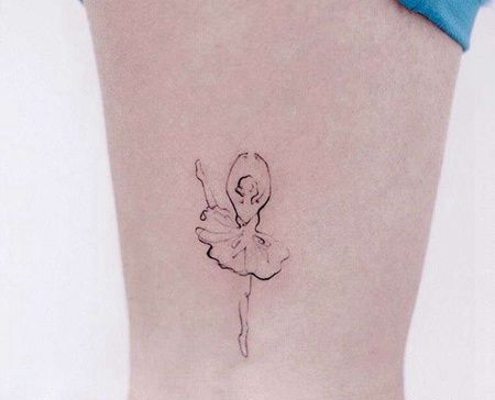 小清新手腕舞女纹身图案