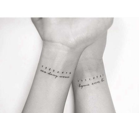 小清新手腕数字字母纹身图案