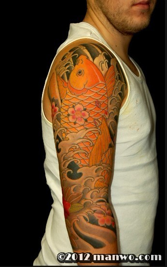 luca ortis传统花臂纹身