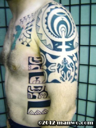 玛雅之魂 。巴西原始纹身图腾作品