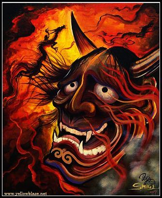 日本般若纹身图案图片