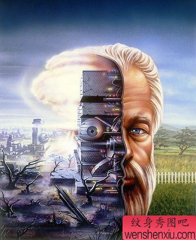 欧美3D人物纹身图案图片